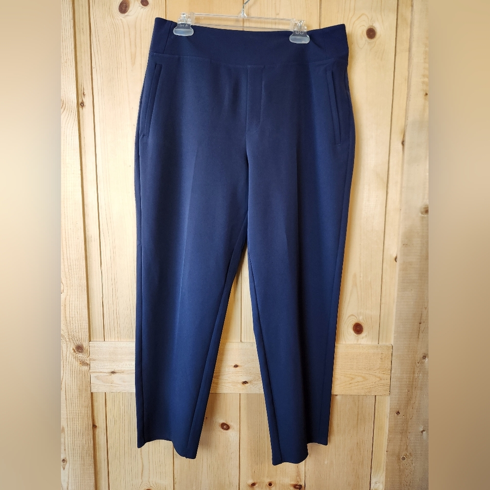 Athleta Endless Pant Blue Career Academia Pull-On Breathable Pants NWOT